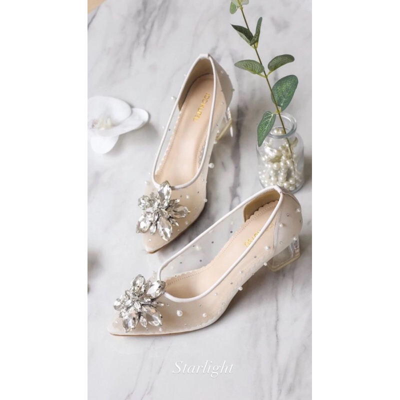 Preloved Wedding Shoes Jookutsu - Starlight Pearl