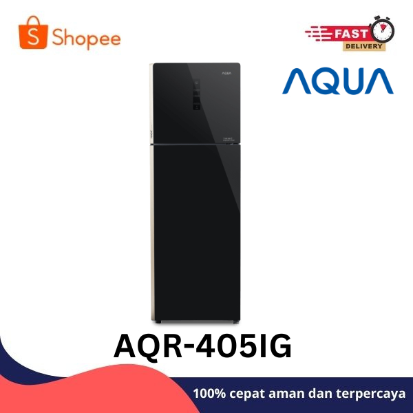 Aqua AQR-405IG Kulkas 2 Pintu Twin Inverter 312 Liter