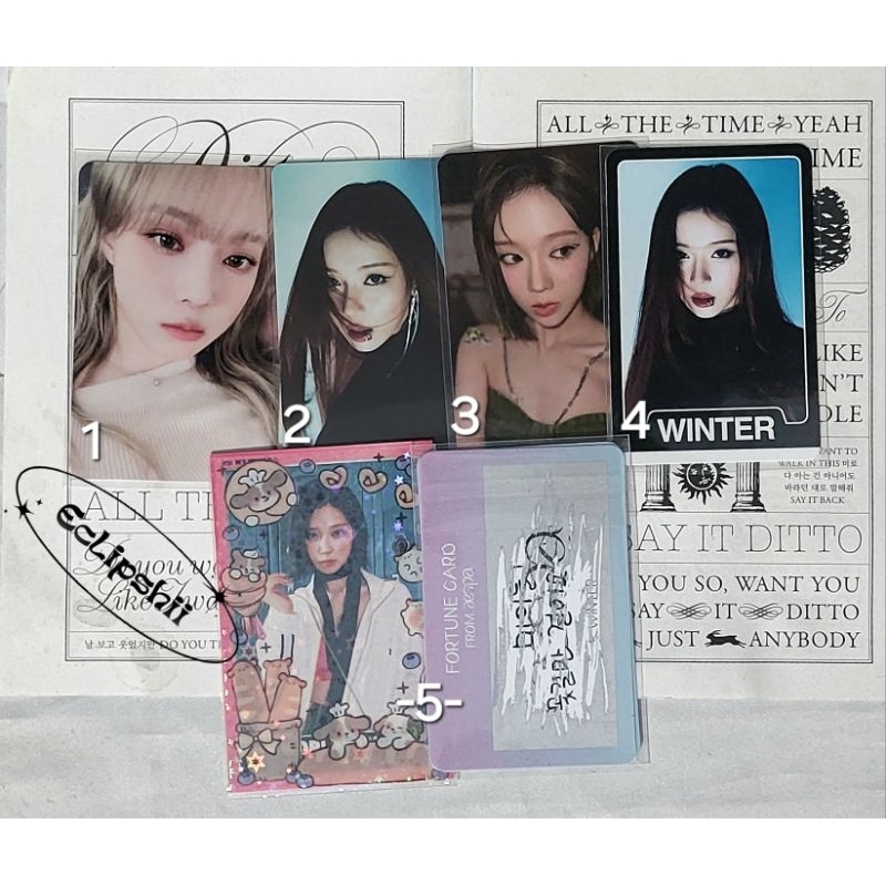 [ OFFICIAL ] Photocard pc aespa winter, Photocard  winter boboan zoom girls konsep trading card dram