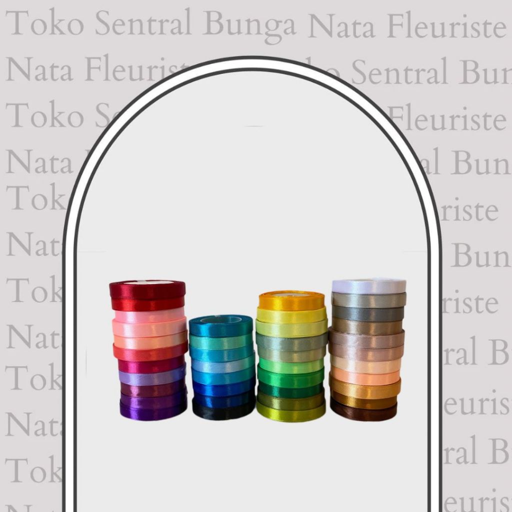 

PITA SATIN 3/8 / LEBAR 1 CM - 1 ROLL (20 YARD / 18 METER) - PITA KAIN / PITA BUKET / SILK RIBBON