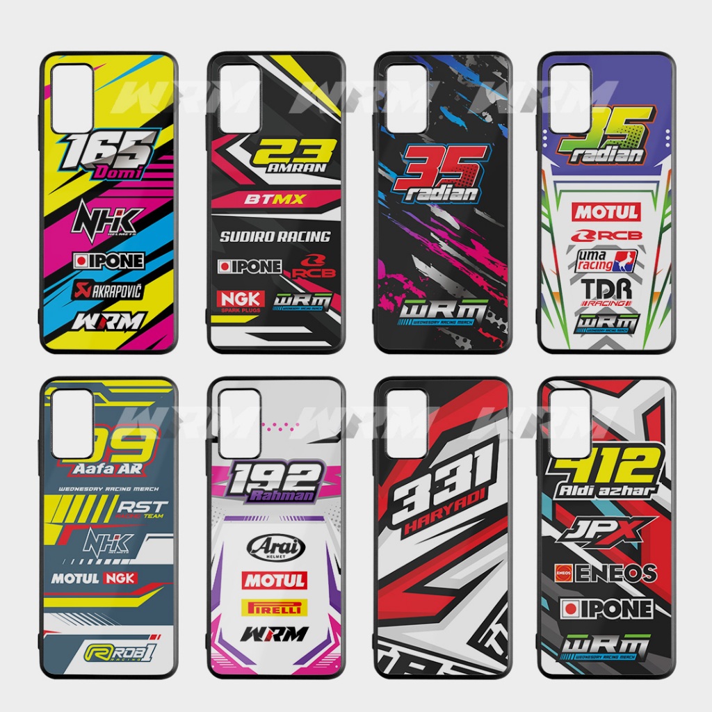WRM Racing Case - Bahan 2D Fuze - bebas custom nama