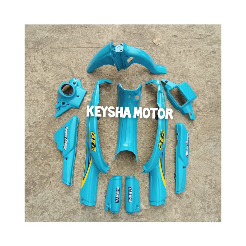 FULL BODY HALUS YAMAHA ALFA WARNA BIRU SET STRIPING