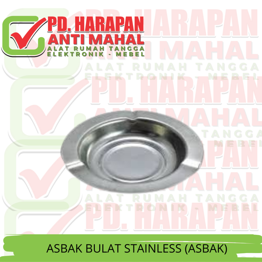 ASBAK BULAT STAINLESS (ASBAK)/ASBAK STAINLESS (ASBAK)/ASBAK HITAM/WARNA BULAT (ASBAK)/ASBAK HITAM/WA