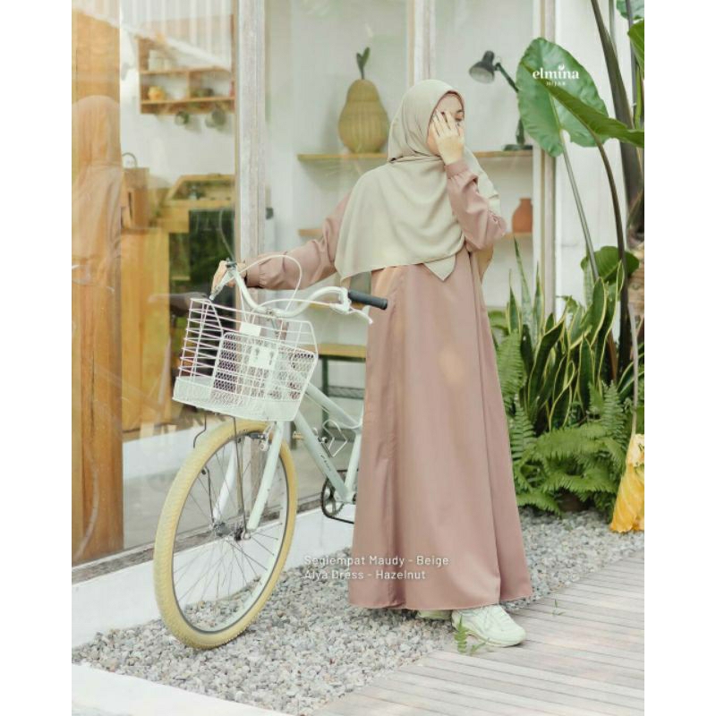 Alya Dress Elmina - Alya Dress - Gamis - Gamis Murah - Gamis Polos - Dress Murah - Dress Polos