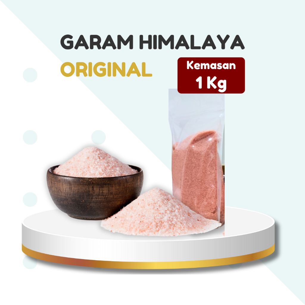 

Garam Himalaya 1 Kg Pink Salt | Original Himsalt Organic | Grosir Murah | Garam Pakistan Halus 1kg