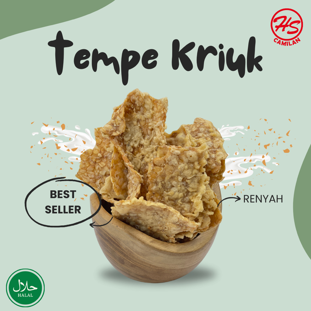 

Tempe Kriuk/ Tempe Renyah/ Kripik Tempe/ Kripik Tempe Renyah Original/ Camilan Murah 200 gram