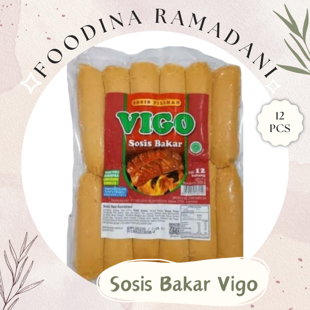 

SOSIS BAKAR Sapi Vigo - Beef Sausage Fresh [ Isi 12 Pcs ] Harga Per BKS