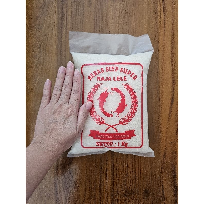 

Beras Raja Lele kemasan 1KG murah meriah