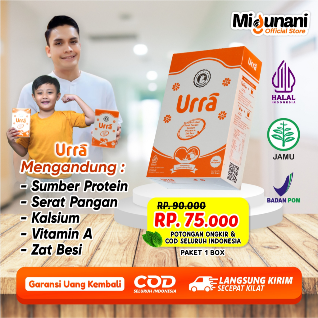 

Susu Urra Original 200gr - Meningkatkan Pertumbuhan Pada Anak