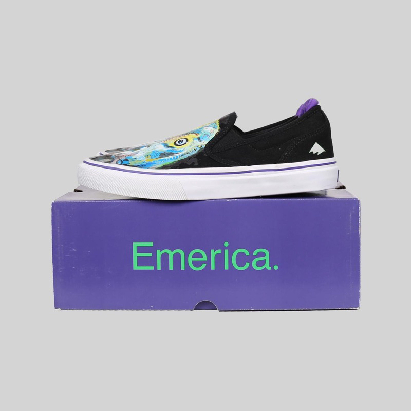 SHOES - DINOSAUR JR X EMERICA - WINO G6 SLIP ON - ROCKMERCH