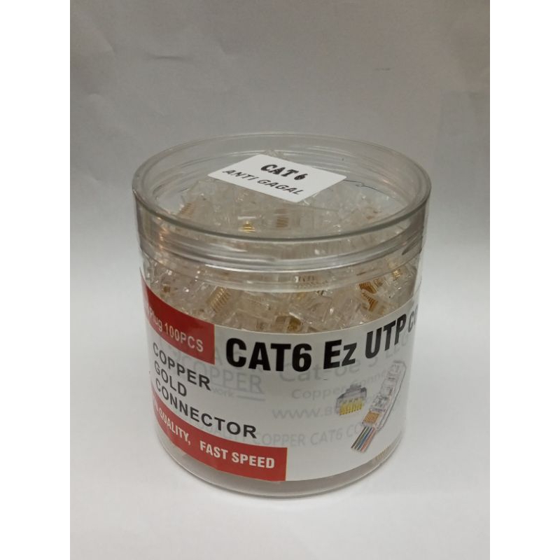 CONNECTOR RJ45 CAT6 ANTI GAGAL & CAT5e