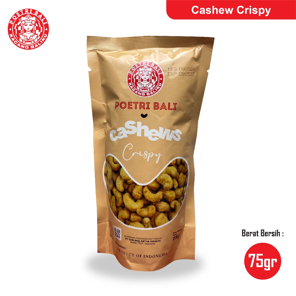 

Poetri Bali - Kacang cashew Crispy 75 gram | Oleh-oleh Khas Bali