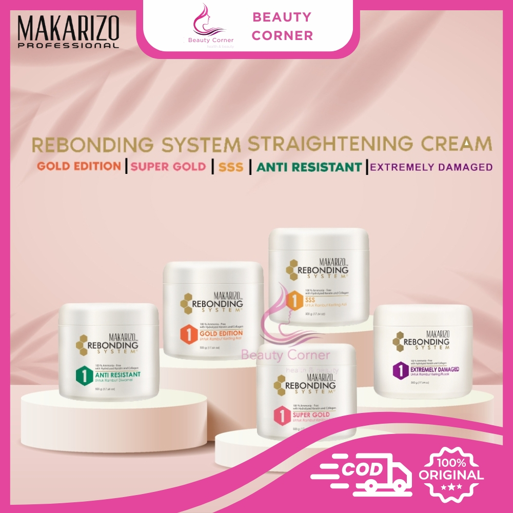 [POT 500gr] Makarizo Rebonding System Straightening Cream