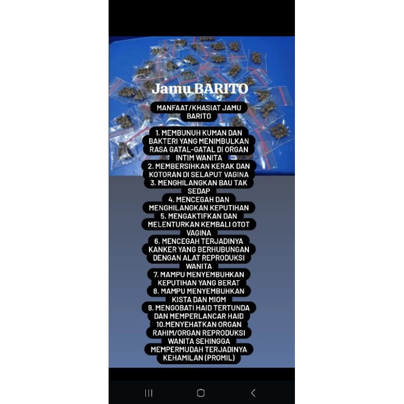 

jamu barito berajah original 100%% pisit mamgapit