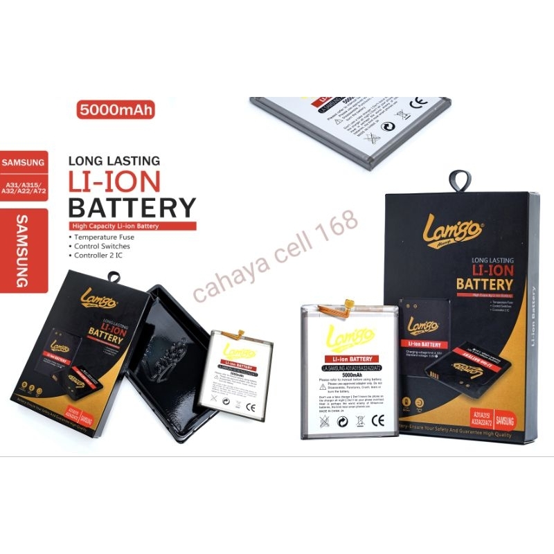 BATERAI LAMIGO SAMSUNG 31/315/A22/A32/A72 DOUBLE POWER DUAL IC