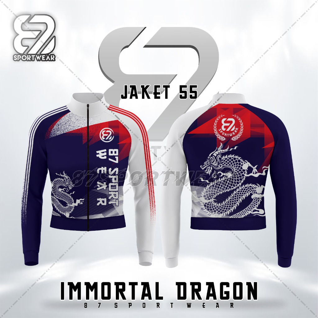 New 87 SportWear Jacket & Celana Jogger Pakaian Olahraga