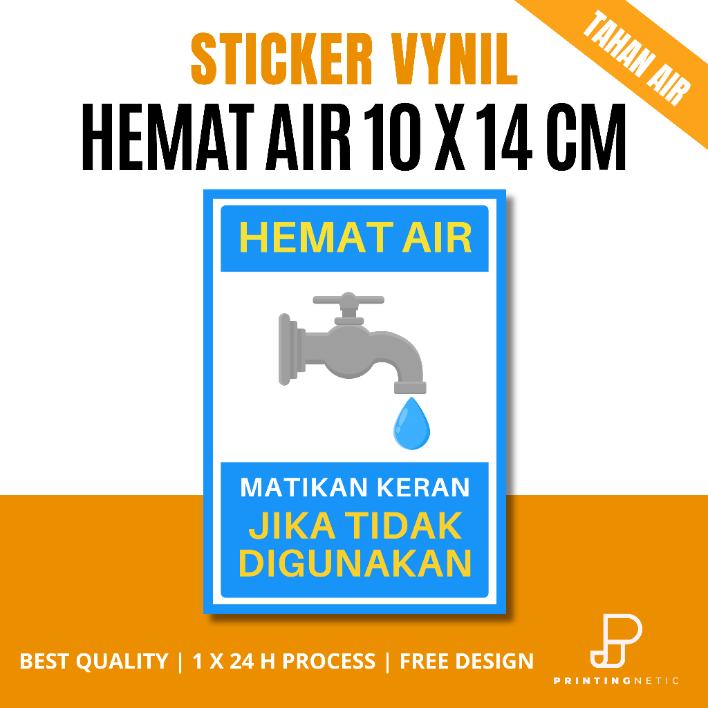 

Sticker Hemat Air ( Vynil Tahan Air ) Ukuran 10 x 14 Cm MURAH!!!