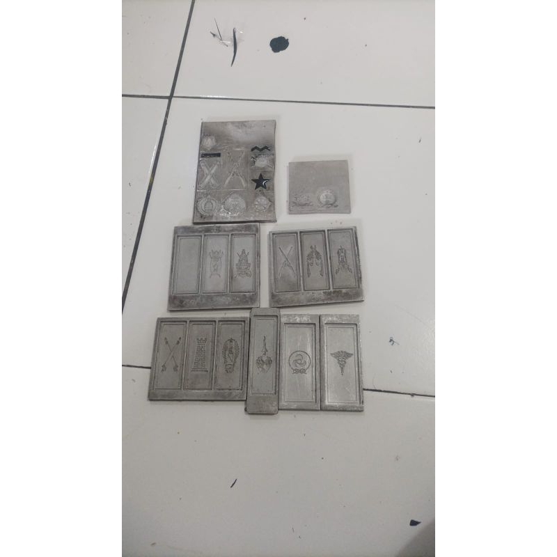 Patch rubber pangkat korp TNI-AD tni ad kerah baju badge stiker karet