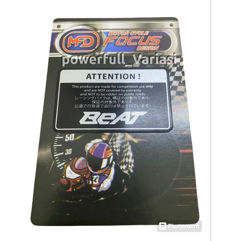 Emblem Stiker BEAT hugger airblade ALUMINIUM EMBLEM BEAT AIRBLADE HUGGER HONDA