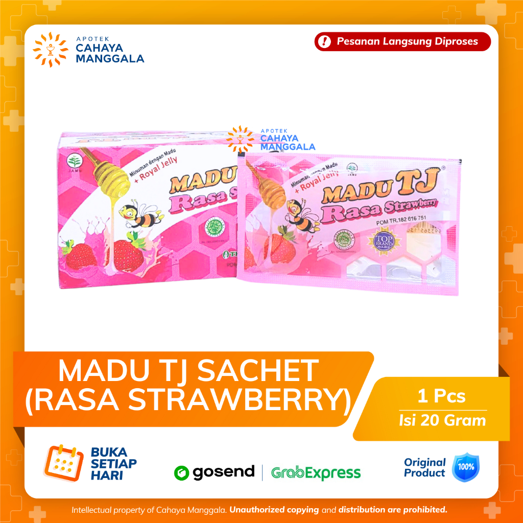

MADU TJ SACHET RASA STRAWBERRY 1 BOX 12 SACHET