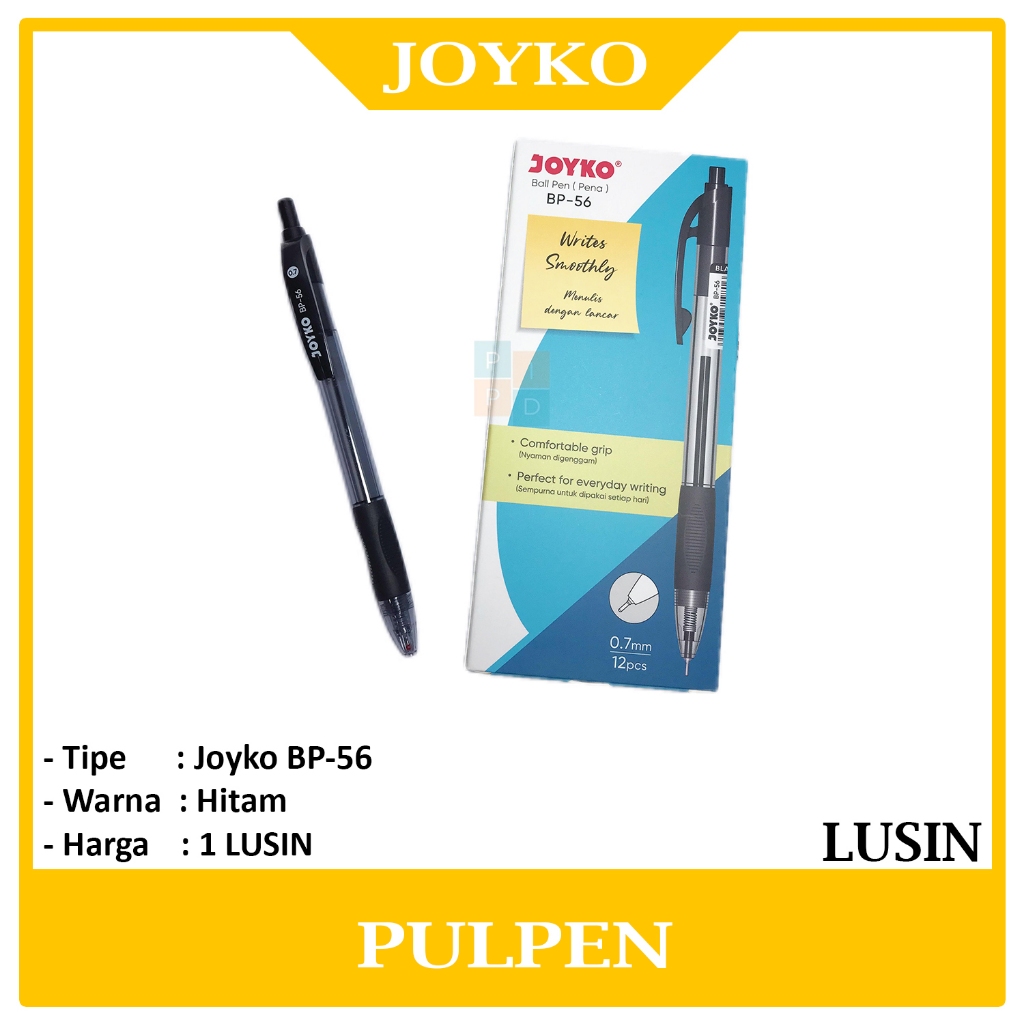 

Joyko - Ballpen Pena BP-56 Black - LUSIN