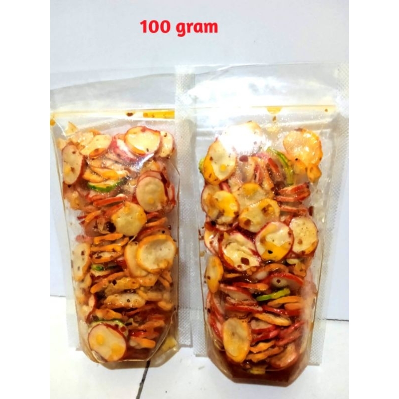 

seblak kering kemplang cikruh gurih pedas