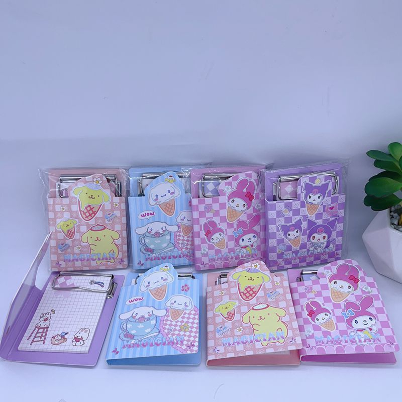 

[PREMIUM] Notebook Papan Mini Motif Sanrio / Notes Mini Clipboard / Memopad Notepad Papan
