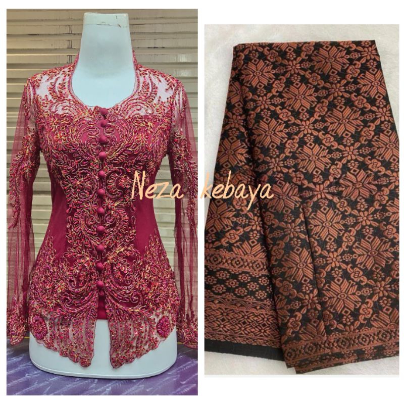 couple kebaya payet//kebaya payet gold//kebaya payet natali