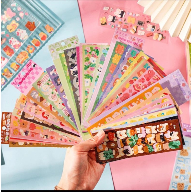 

stiker decor panjang hologram