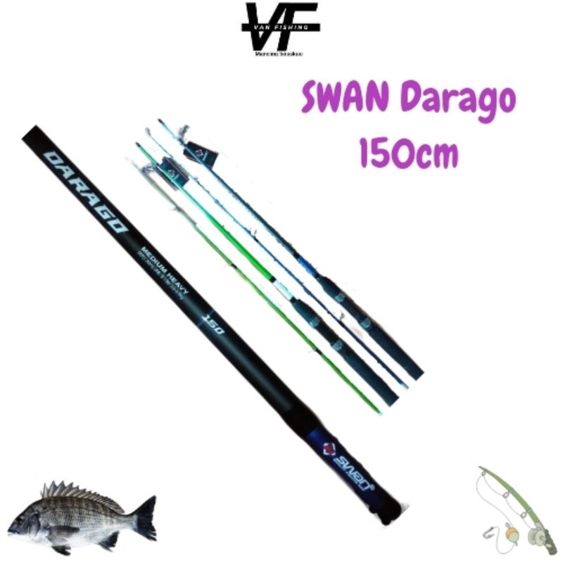 joran swan darago 150cm spinning fiber kuat
