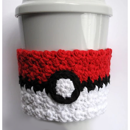 Pokemon Ball Pikachu Owala Boot Stanley Reusable Cup Holder Crochet by Bloomyou.mgl Cute Cup Sleeve 