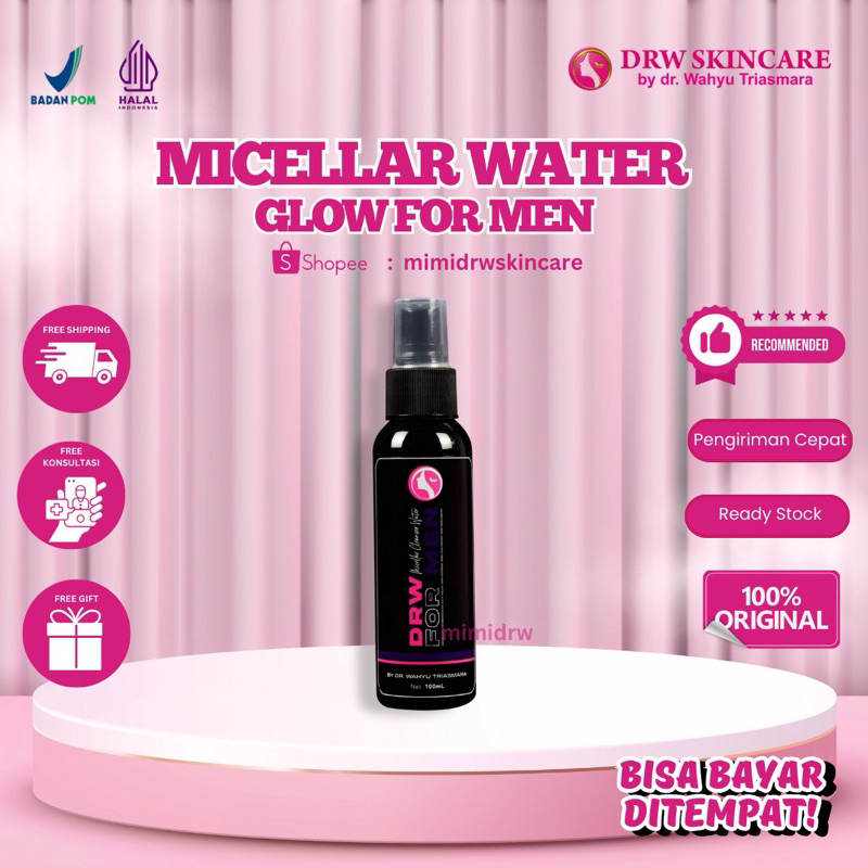 @ Drw Skincare Produk Original 100% Micellar Cleanser Water For Men