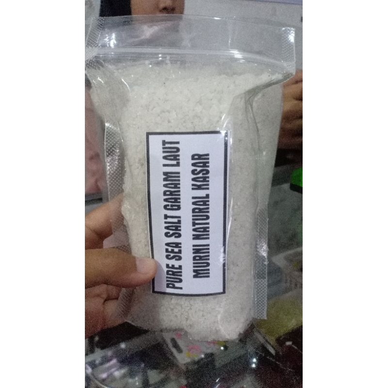 

garam murni kasar sea salt tidak ada campuran
