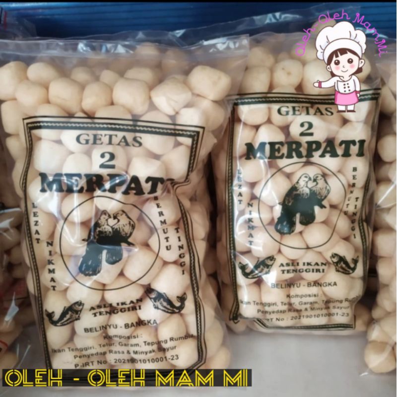 Kerupuk Getas 2 Merpati 250g Asli Bangka