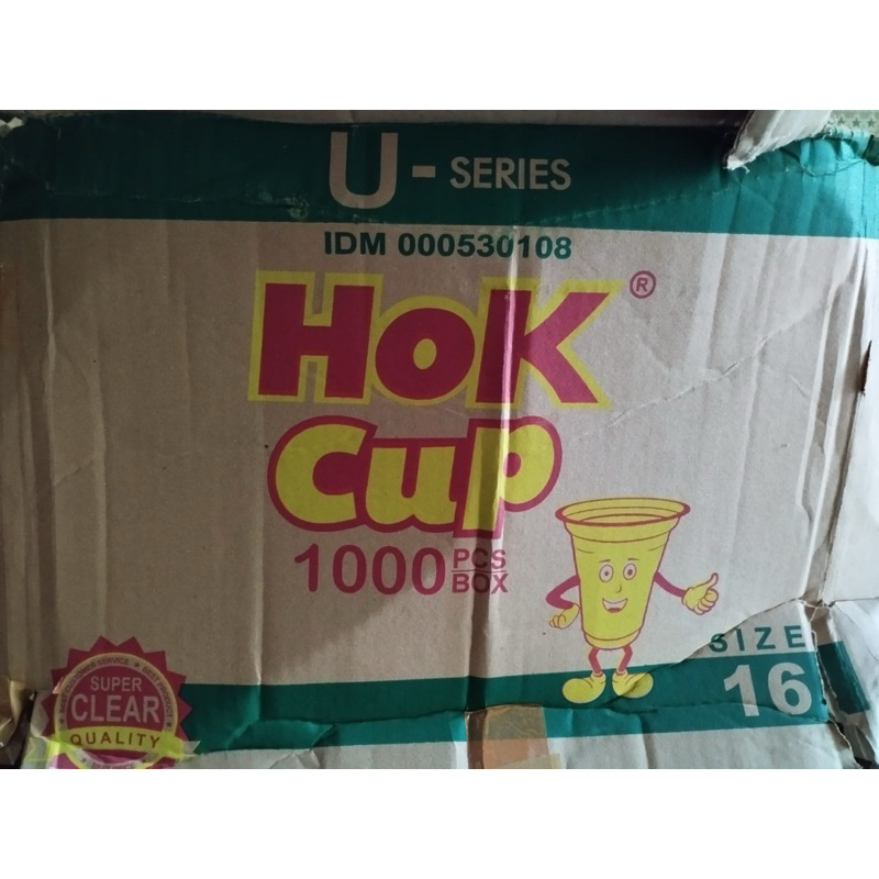Cup Gelas Hok Oval 14oz 16oz/Cup Gelas U series 14oz 16oz/Gelas Hok Oval 14oz 16oz