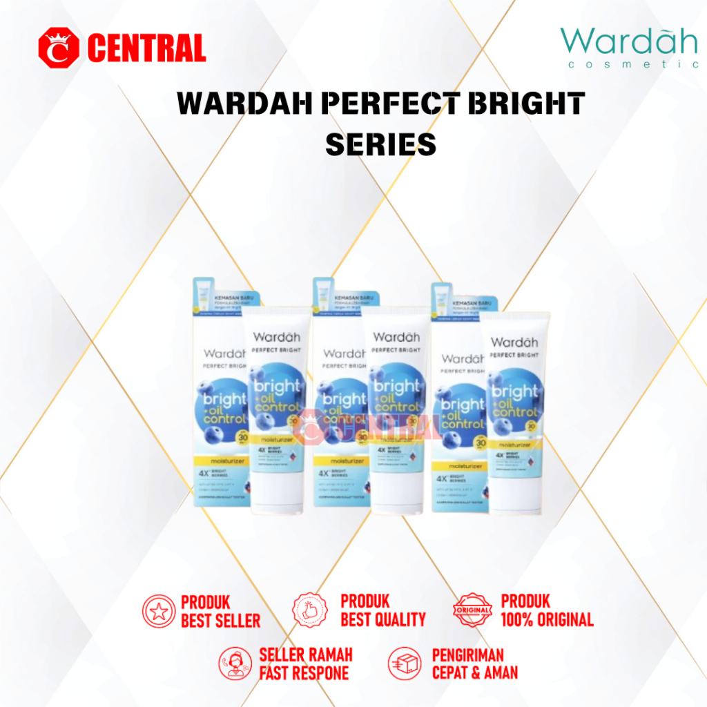 WARDAH PERFECT BRIGHT CREAMY FOAM | MOISTURIZER | TONE UP CREAM | MICELLAR WATER / Centralbandung
