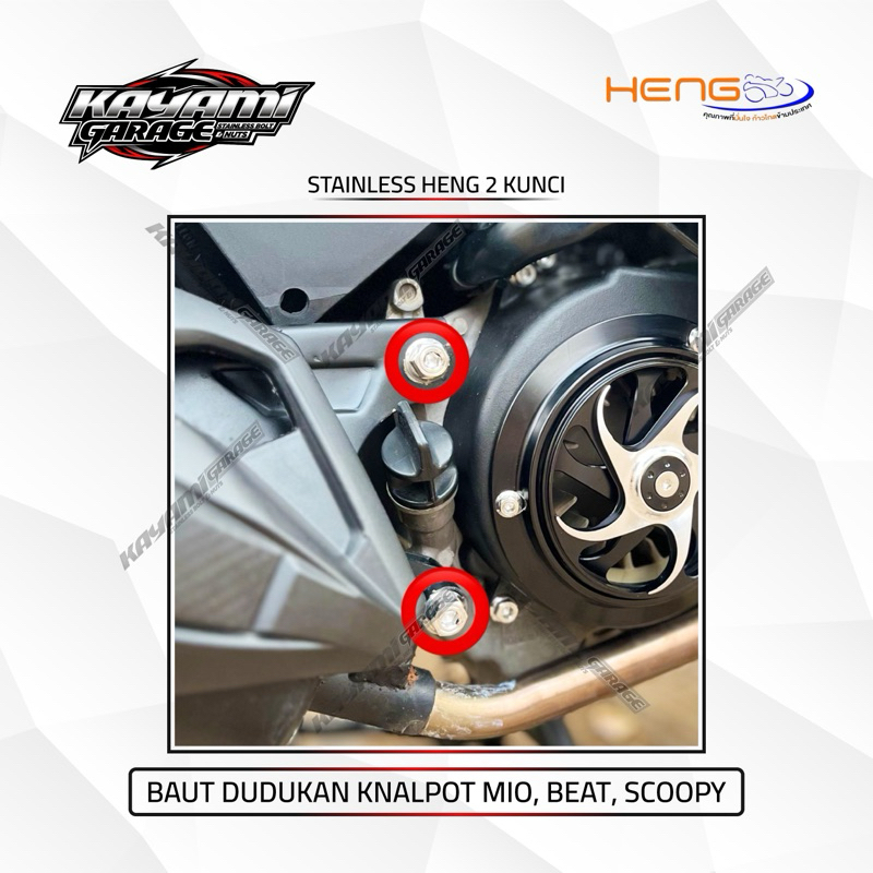 Baut Stainless Knalpot Beat,Scoopy,mio.vario 110