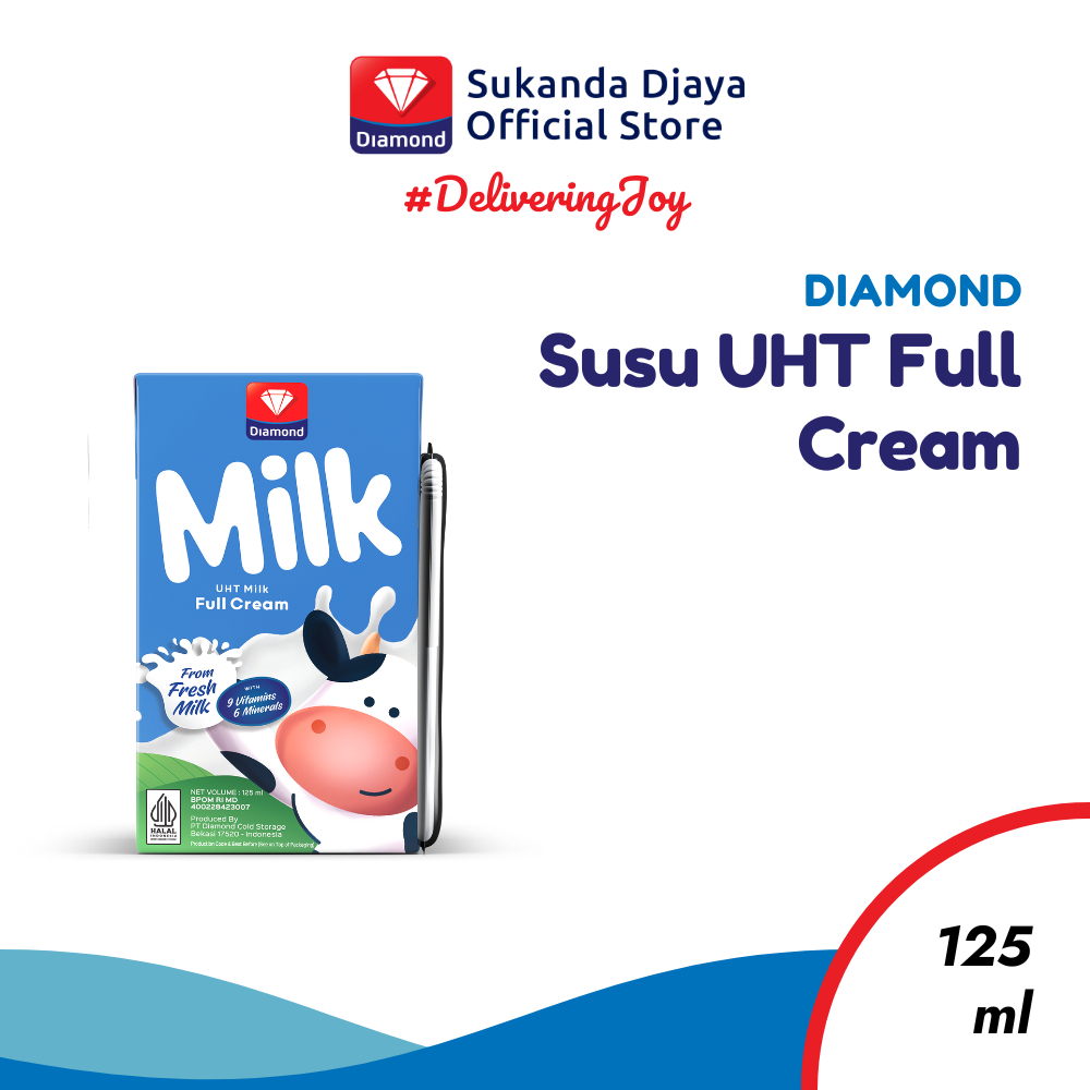 Diamond Milk Susu UHT Full Cream 125 ML