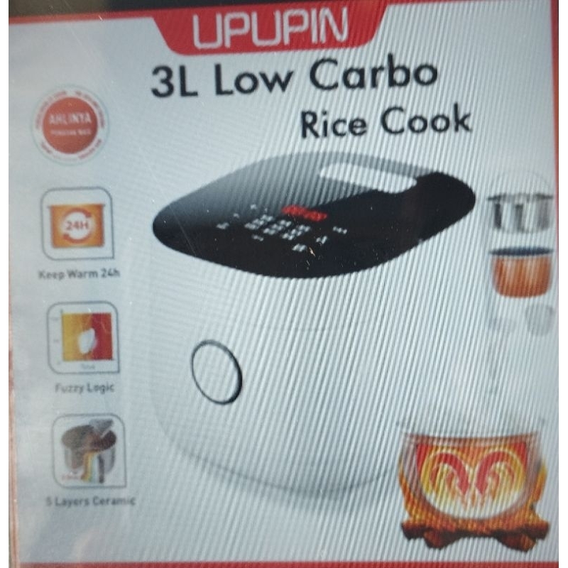 UPUPIN Rice Cooker Low Carbo Less Sugar dightal Cooker 3L/1.2L