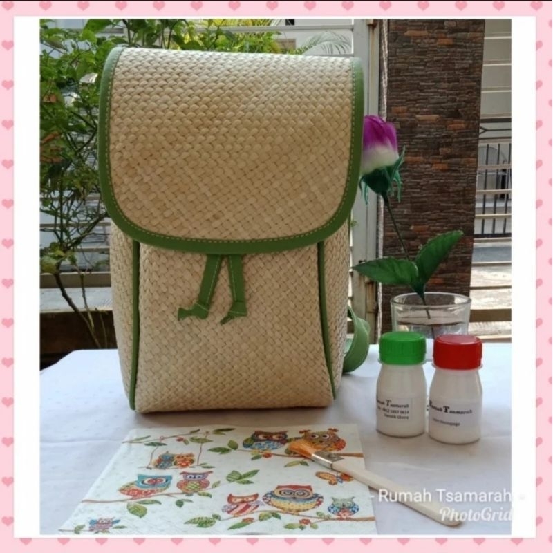 Paket Decoupage Tas Pandan