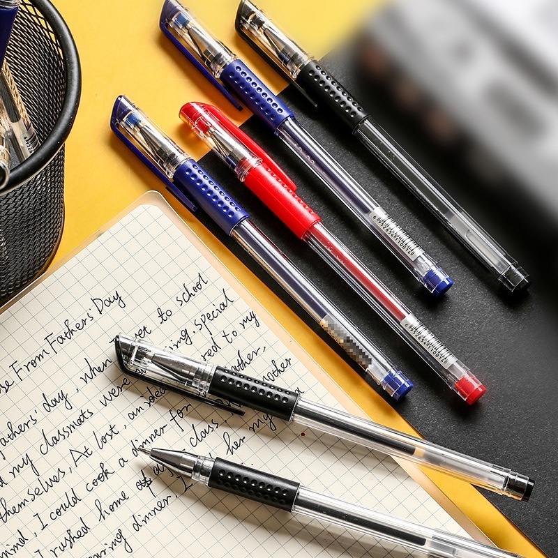 

Ballpoint / ball pen Pulpen Gel Ink 0.5 MM Standart Pena Cair Alat Tulils Sekolah Kantor Standar Merah Biru Hitam Red Blue Black Murah