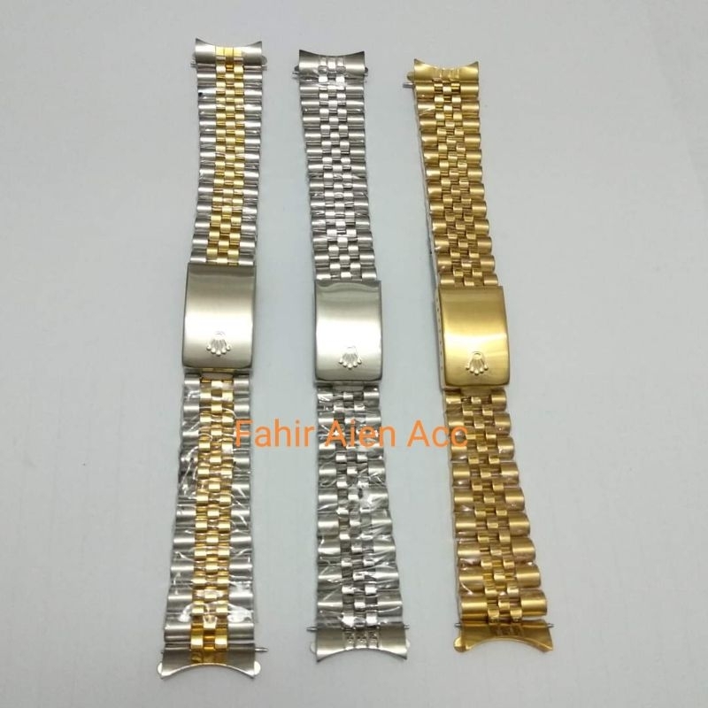 TALI JAM TANGAN ROLEX DATEJUST 20MM STRAP RANTAI 20 MM