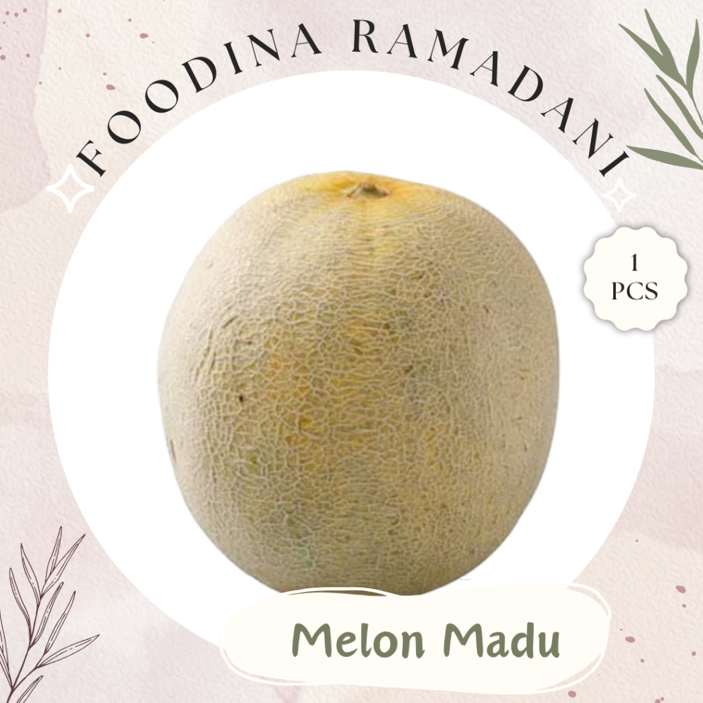 

BUAH MELON Madu - Honey Melon Fresh [ 1 Buah Size 1.3-1.9 Kg ] Harga Per PCS