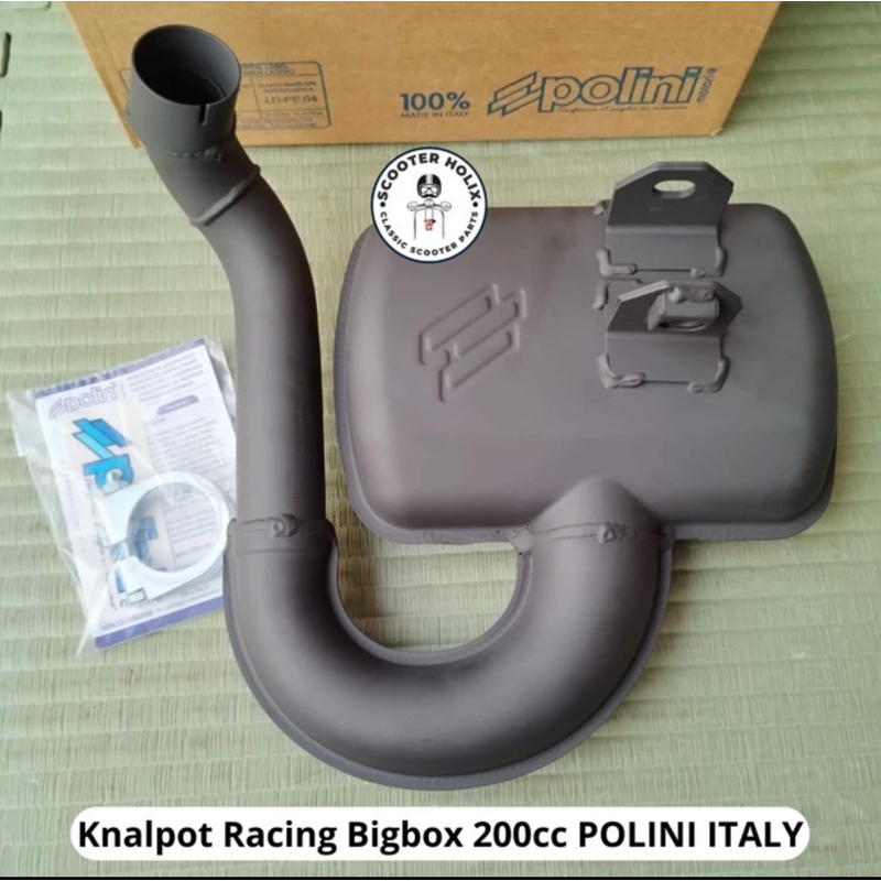 Knalpot Bigbox POLINI 200cc utk PX EXCEL 200