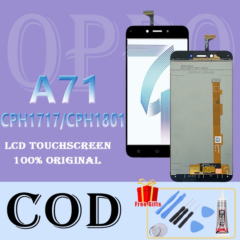 LIVE [ORIGINAL] LCD OPPO A71 CPH1717 CPH1801 FULLSET TOUCHSCREEN GARANSI RESMI BISA GROSIR