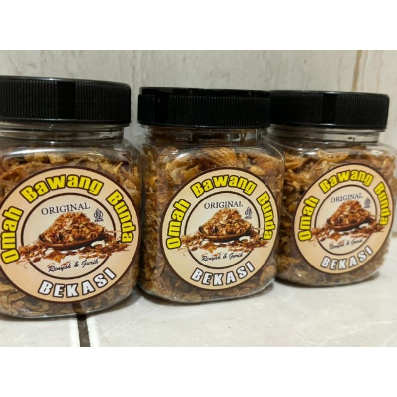 

Bawang goreng asli brebes tanpa campuran berat 200ml