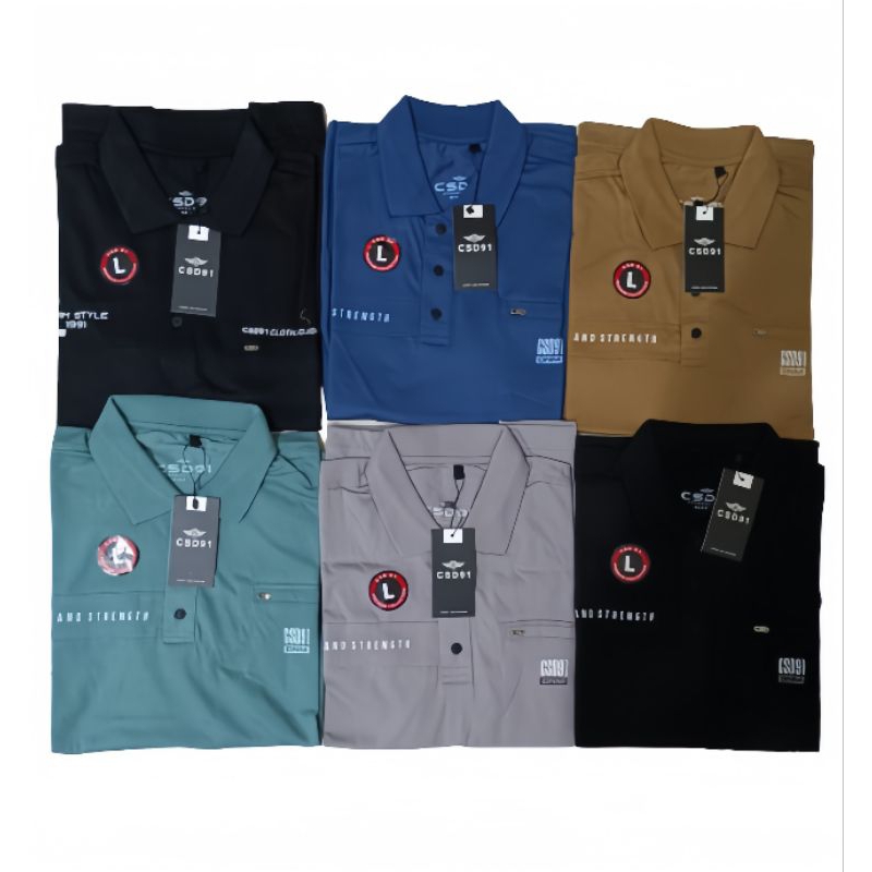 Kaos Berkerah pria brand original CSD91 bahan tebal | kaos distro CSD91 | kaos pria dewasa | kaos pr