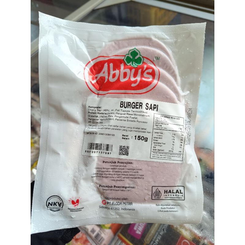 

Abby's Burger Sapi 150gram