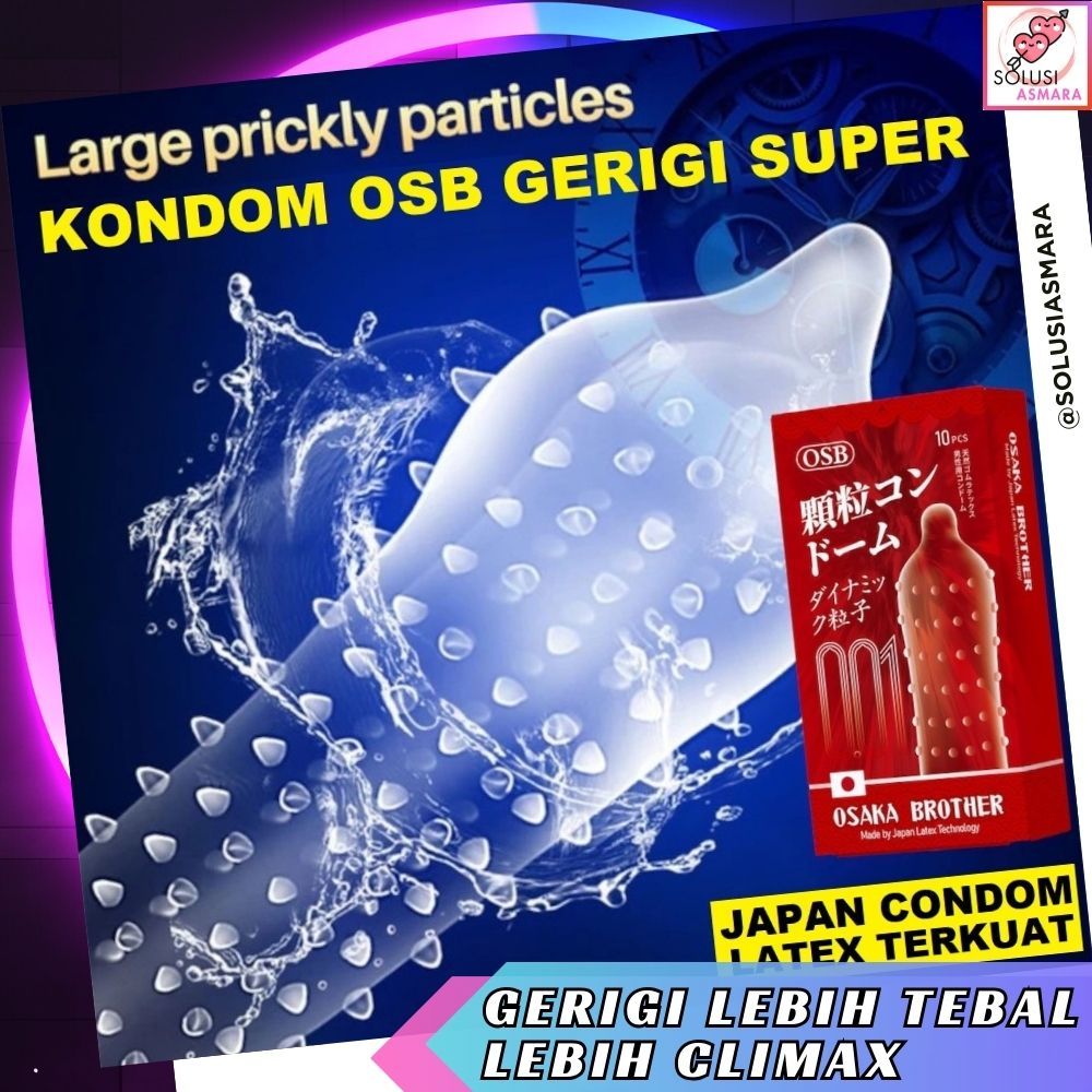 TERLARIS Kondom Gerigi Super Tebal - Kondom Premium 001 - Tebal Bergerigi Import - Bisa COD Privasi
