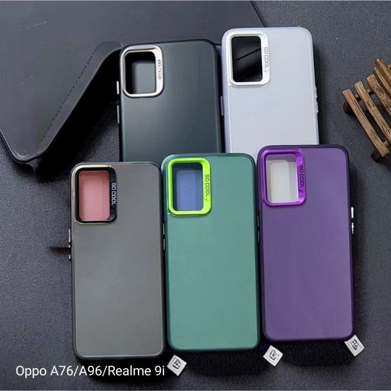 OPPO A76 CASE SOCOOL CASING IMD HYBRID PLATE HOLOGRAM OPPO A36 A76 A96  iStore